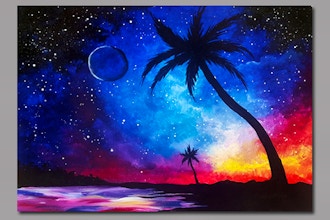 Paint Nite: Galaxy at the Beach